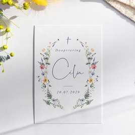 romantisch doopkaartje met bloemen en kruisteken TA05501-2300007-15 3