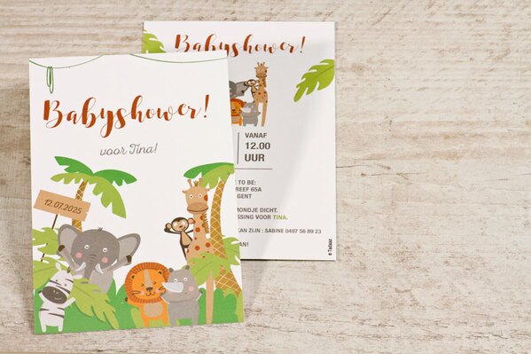 babyshower kaart met junglediertjes TA05502-1700001-15 1