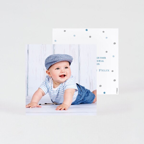 bedankkaart baby met foto en confetti TA0557-1700004-15 1