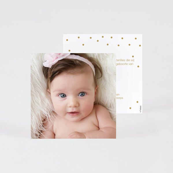 bedankkaart baby met foto en stipjes TA0557-1700006-15 1