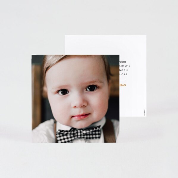 bedankkaart baby met foto en strik TA0557-1700014-15 1