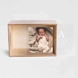 houten kist met schuifdeksel in acryl met foto en tekst TA05822-2400002-15 1