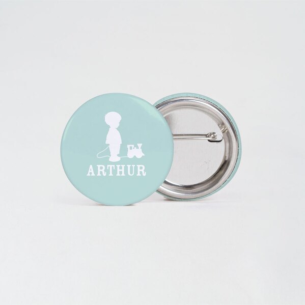 button met silhouet jongetje en treintje 3 7 cm TA05900-1800007-15 1
