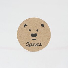 kleine ronde sticker met beer 3 7cm TA05905-1900010-15 1