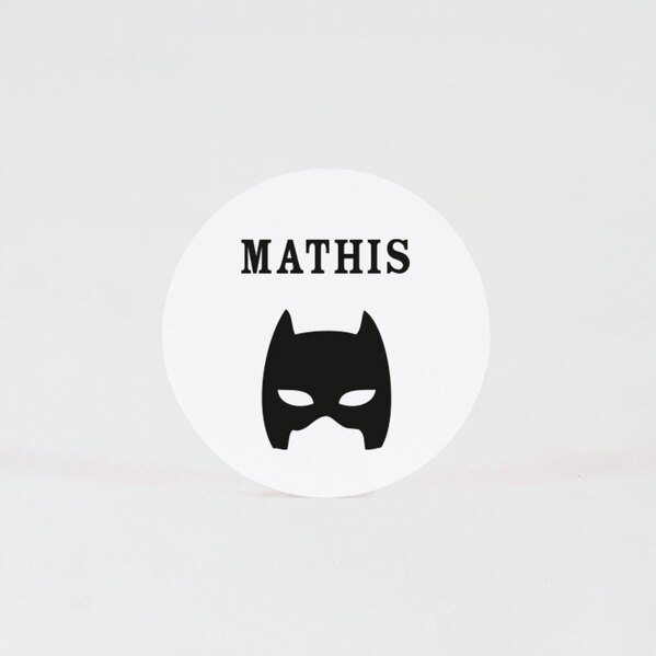 ronde sticker met batmanmasker 3 7 cm TA05905-2000128-15 1