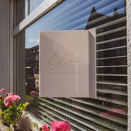 roze raambord geboorte met naam en eigen tekst TA05997-2600018-15 2