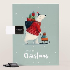 gepersonaliseerde adventskalender met schattige ijsbeer en chocolade TA0881-2600006-15 1