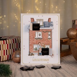 gepersonaliseerde adventskalender met ai illustratie van je gezin TA0881-2600010-15 3