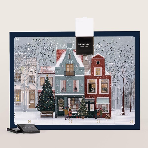 zakelijke adventskalender met winterse illustratie en heerlijke chocolade TA0882-2600002-15 1