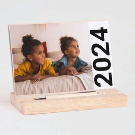 bureaukalender met foto s op houten blokje TA0884-2200017-15 2