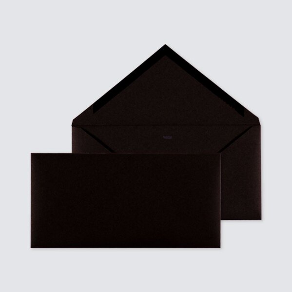zwarte envelop met puntklep 22 x 11 cm TA09-09011703-15 1