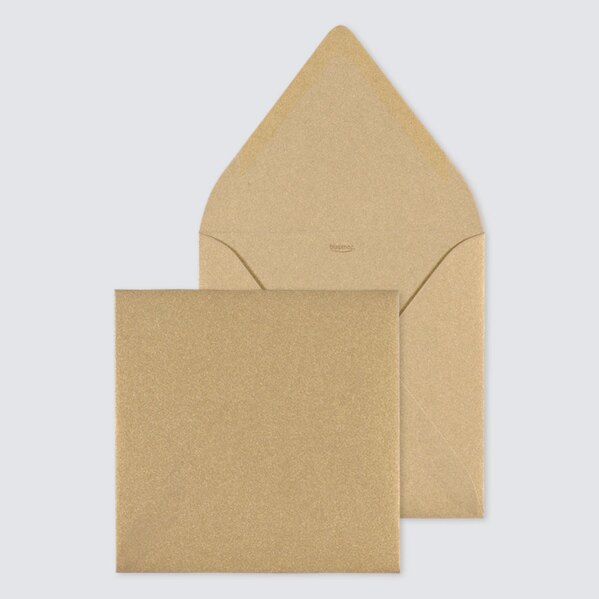 goudkleurige vierkante envelop 16 x 16 cm TA09-09013501-15 1