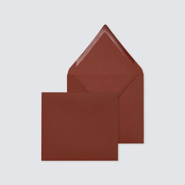 roestbruine envelop vierkant met puntklep TA09-09027601-15 1