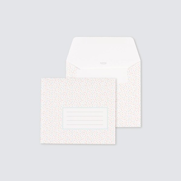 envelop met vrolijk gekleurde confetti 14 x 12 5 cm TA09-09909605-15 1