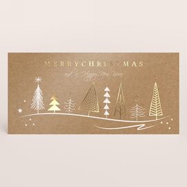 zakelijke kerstkaart kraft met kerstbomen en goudfolie TA1187-2300024-15 1