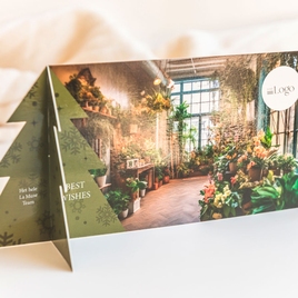 originele zakelijke kerstkaart kerstboom met uitkap TA1187-2300200-15 3