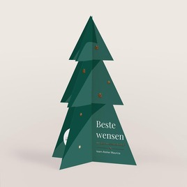 zakelijke kerstkaart 3d kerstboom met koperfolie en logo TA1187-2600048-15 1