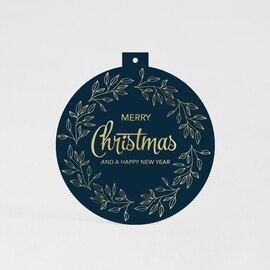 kerstkaart kerstbal met goudfolie TA1188-2000026-15 1
