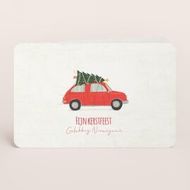 kerstkaartje met schattig autootje en kerstboom TA1188-2100017-15 1