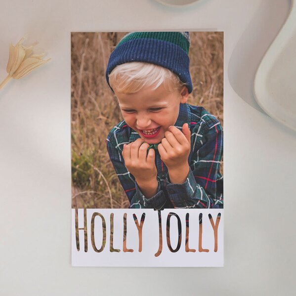 holly jolly kerstkaart met foto TA1188-2300004-15 1