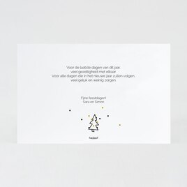 minimalistische kerstkaart met touch of gold TA1188-2300026-15 2