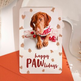 grappige kerstkaart hond happy pawlidays TA1188-2300039-15 1