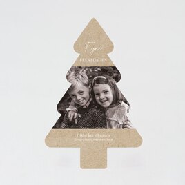kraft kerstkaart in kerstboomvorm met foto TA1188-2300173-15 1