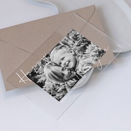 liggende acryl nieuwjaarskaart zwart wit met foto en eigen tekst TA1188-2300176-15 1