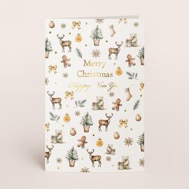 kerstkaartje met leuke kerstsymbolen en folie TA1188-2400025-15 1