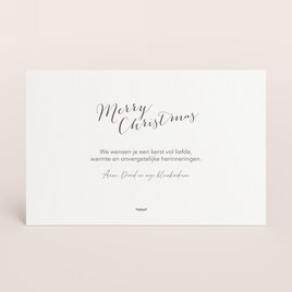 liggende kerstkaart met foto en bruin kader TA1188-2600043-15 2