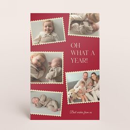 originele kerstkaart met foto s in postzegellook TA1188-2600075-15 1