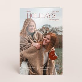 dubbele kerstkaart in magazinelook met foto en jaartal TA1188-2600078-15 1