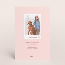 hippe kerstkaart met roze streepjes en foto TA1188-2600081-15 2