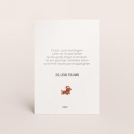 staande kerstkaart met vrolijke illustraties en foto TA1188-2600089-15 2