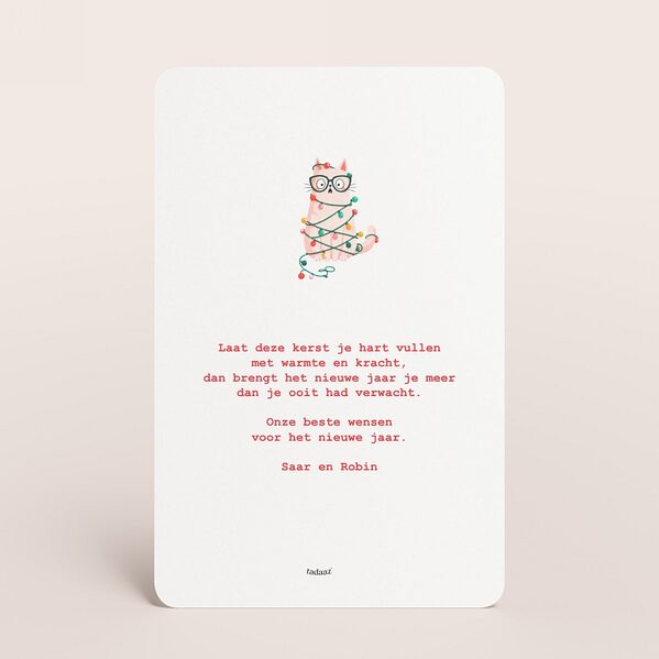 kerstkaart met grappige kat en tekst dear santa TA1188-2600097-15 2