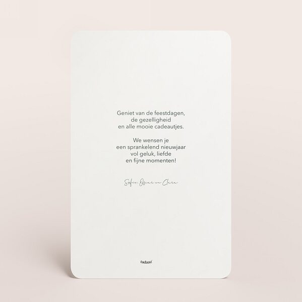 staande kerstkaart in groen met geschenkontwerp en goudfolie TA1188-2600100-15 2