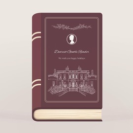 originele kerstkaart met elegante boekstijl TA1188-2600126-15 1