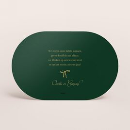 elegante kerstkaart met groene ruitjes en goudfolie tekst TA1188-2600135-15 2