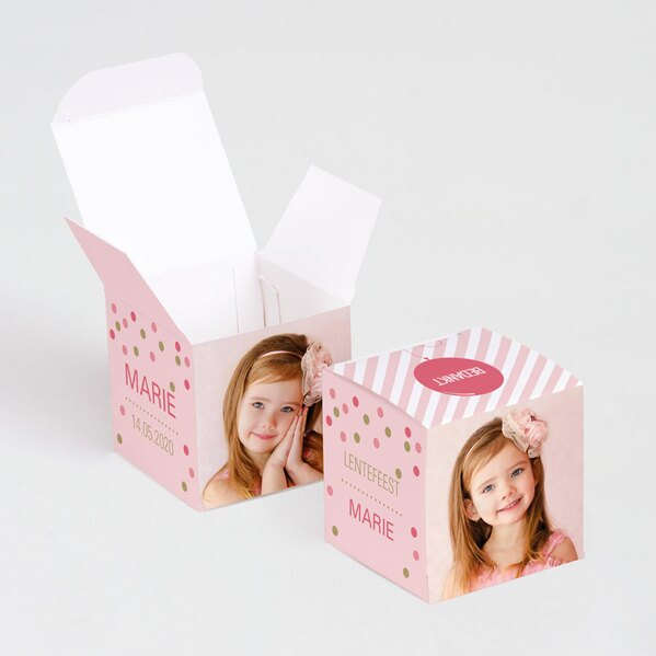 roze kubusdoosje met confetti en eigen foto s TA1223-1600013-15 1