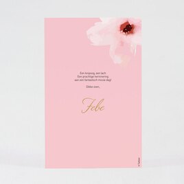bedankkaartje met foto en roze bloemen TA1228-1800035-15 2