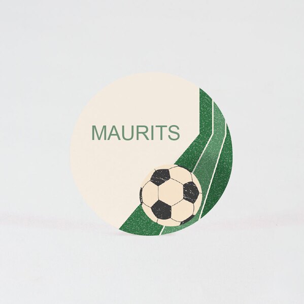 ronde retro voetbal sticker met naam 4 4 cm TA12905-2300011-15 1
