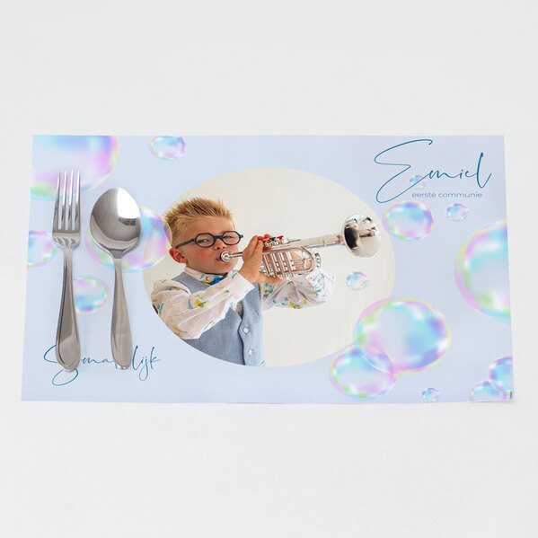 placemat met bellenblaas bubbels en foto TA12906-2300010-15 1