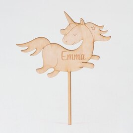 caketopper hout unicorn met naam te personaliseren TA12942-2000001-15 2