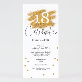uitnodiging gouden glitter look TA1327-1800006-15 1