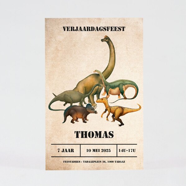 kinderfeestje uitnodiging dinosaurus TA1327-1900026-15 1
