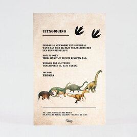 kinderfeestje uitnodiging dinosaurus TA1327-1900026-15 2