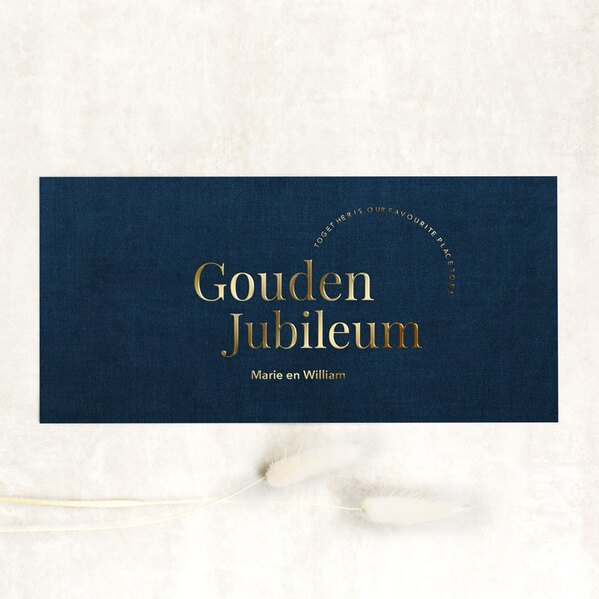 stijlvolle uitnodiging jubileum met goudfolie TA1327-2400013-15 1