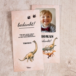 bladwijzer bedankkaart dinosaurus TA1328-1900023-15 2