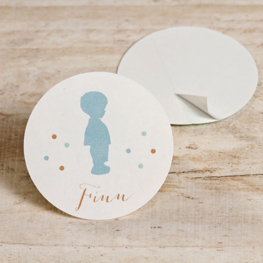 kleine sticker silhouet jongen met confetti TA13905-1600020-15 1