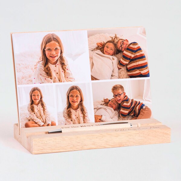 gepersonaliseerde houten fotohouder met 13 fotokaarten TA14804-2200002-15 1